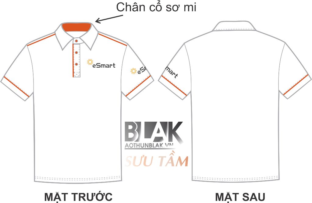 Mẫu thiết kế áo thun đồng phục eSmart