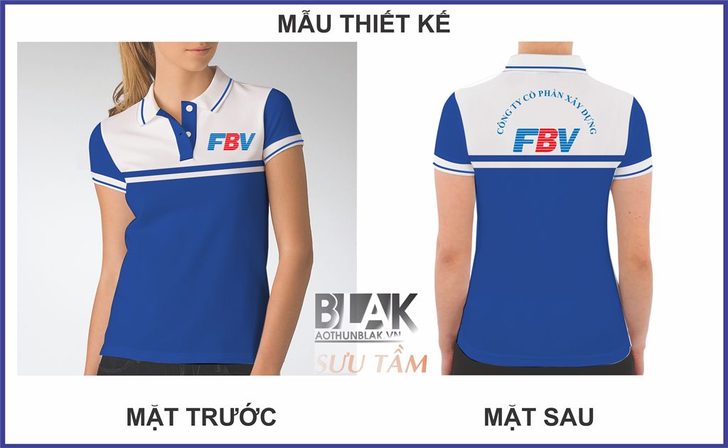 Mẫu thiết kế áo thun đồng phục công ty xây dựng FBV