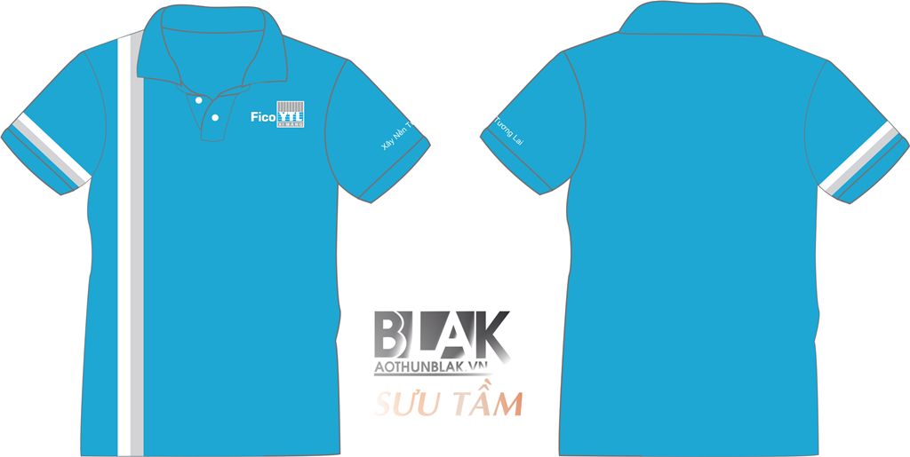 Mẫu thiết kế áo thun đồng phục Xi măng Fico-YTL