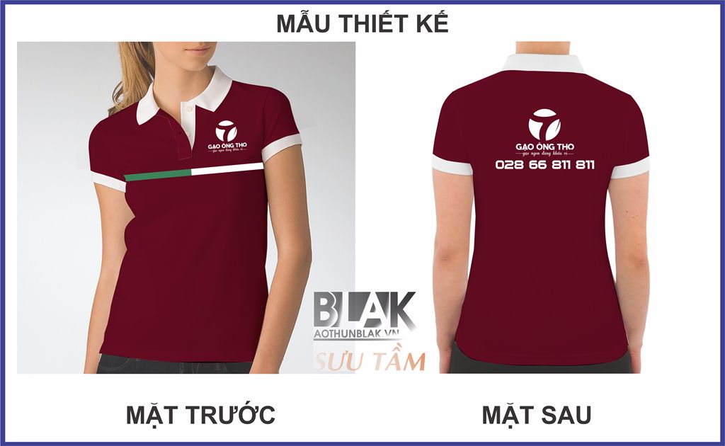 Mẫu thiết kế áo thun đồng phục công ty Gạo Ông Thọ