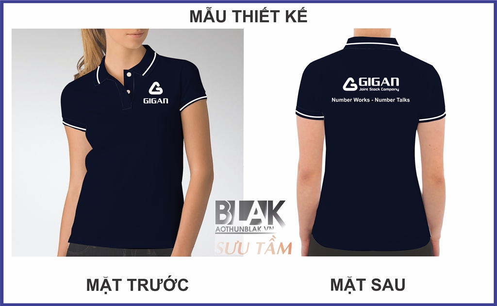 Mẫu thiết kế áo thun đồng phục Công Ty Gigan JSC