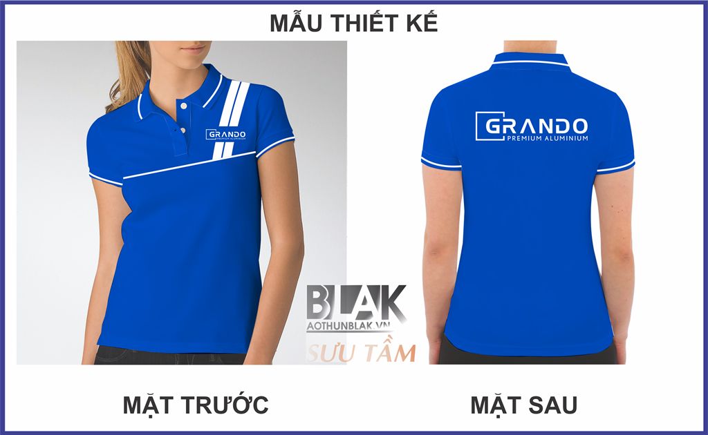 Mẫu thiết kế áo thun đồng phục Grando - Công ty Cổ Phần Nhôm Đô Thành