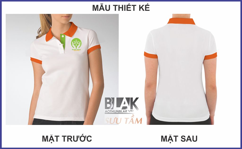 Mẫu thiết kế áo thun đồng phục trường mầm non Green World Kindergarten