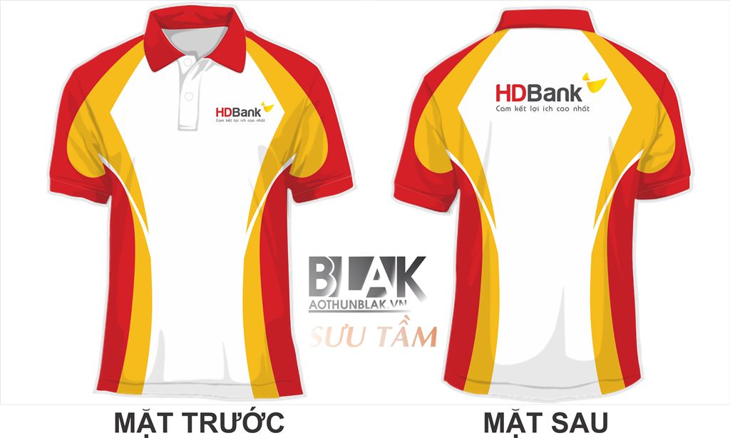 Mẫu thiết kế áo thun đồng phục HDBank
