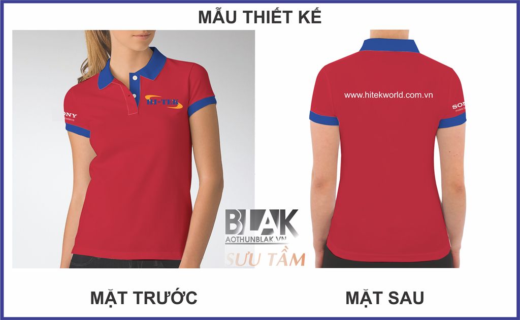 Mẫu thiết kế áo thun đồng phục công ty Hitek
