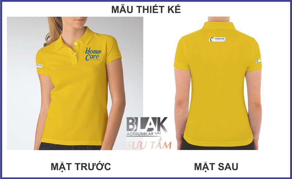 Mẫu áo thun đồng phục nhân viên HomeCare Điện Quang - Hình 1