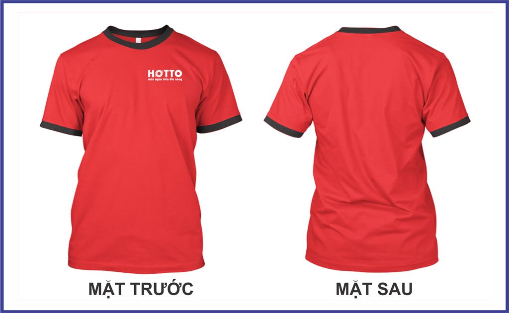 Mẫu thiết kế áo thun đồng phục nhân viên nhà hàng