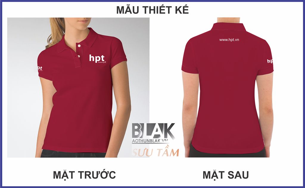 Mẫu thiết kế áo thun đồng phục công ty HPT Việt Nam