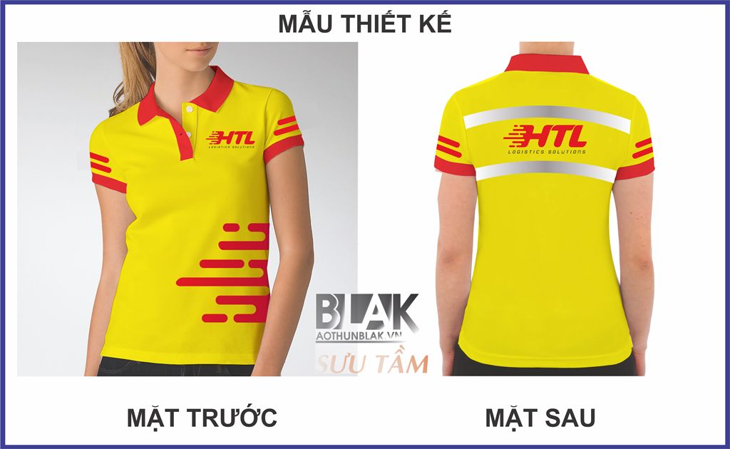Mẫu thiết kế áo thun đồng phục HTL Logistics Solutions