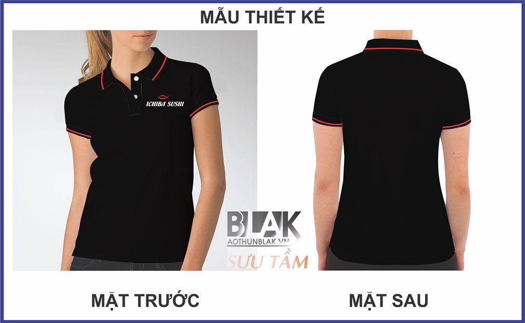 Mẫu thiết kế áo thun đồng phục Ichiba Sushi Việt Nam
