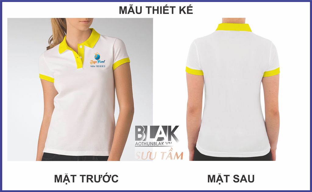 Mẫu thiết kế áo thun đồng phục nhân viên tại Jaya Travel