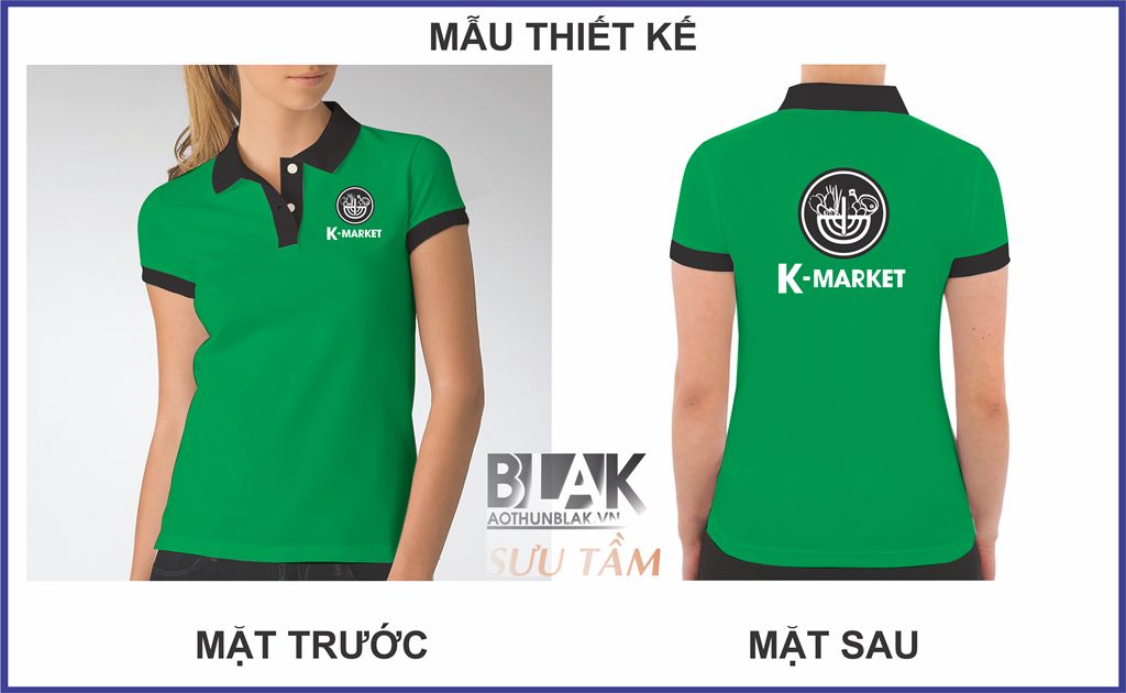 Mẫu thiết kế áo thun đồng phục K-Market