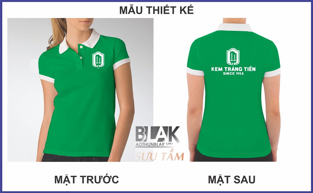 Mẫu thiết kế áo thun đồng phục Kem Tràng Tiền - Since 1958