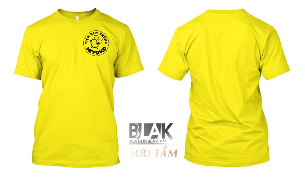 Mẫu thiết kế áo thun đồng phục kem trứng Hiyoko