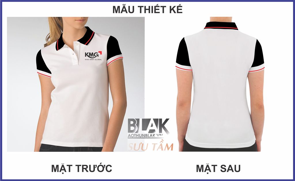 Mẫu thiết kế áo thun đồng phục Công ty TNHH Toàn cầu Khải Minh