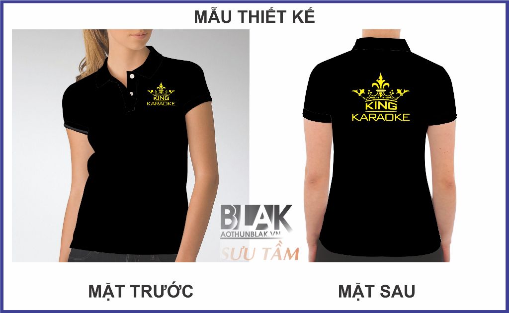 Mẫu thiết kế áo thun đồng phục nhân viên tại nhà hàng King Karaoke