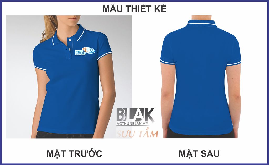 Mẫu thiết kế áo thun đồng phục Công ty Thủy sản Lenger Việt Nam