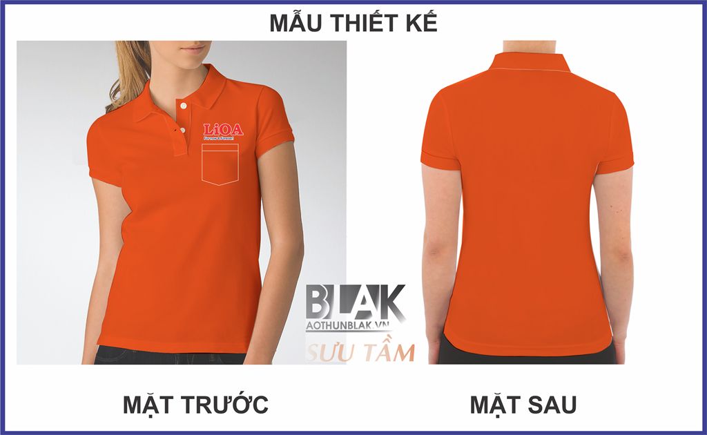 Mẫu thiết kế áo thun đồng phục LiOA