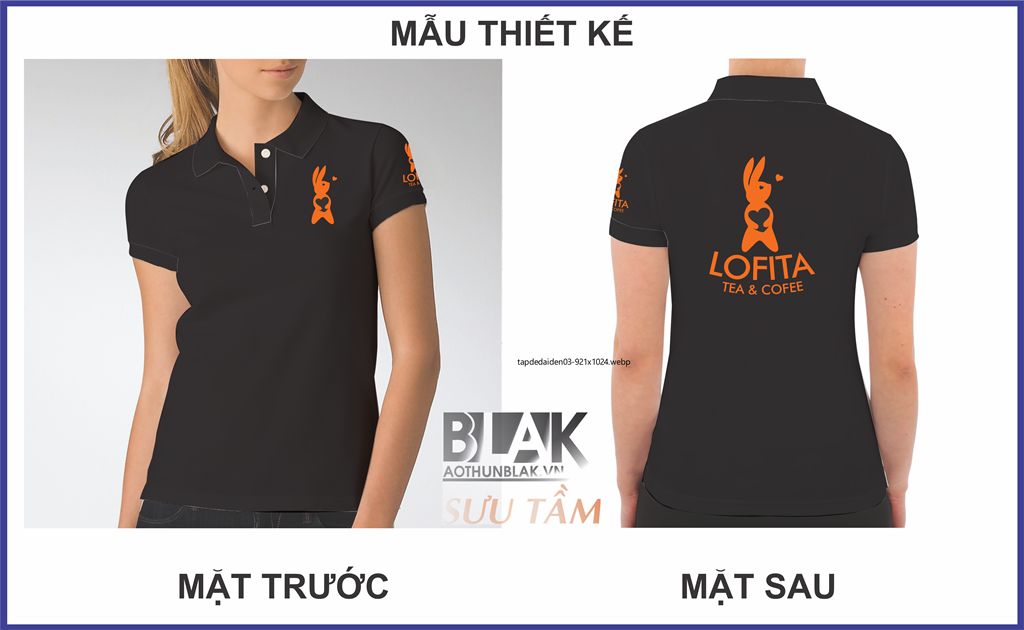 Mẫu thiết kế áo thun đồng phục nhân viên tại Lofita Tea & Coffee