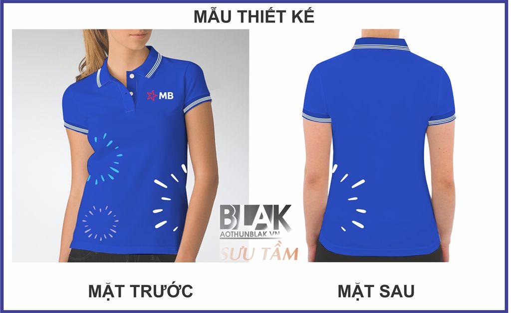 Mẫu thiết kế áo thun đồng phục Ngân hàng Quân Đội