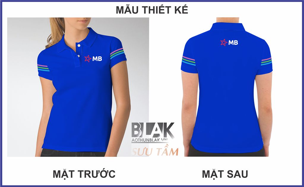 Mẫu thiết kế áo thun đồng phục BM Bank chi nhánh Sơn Tây