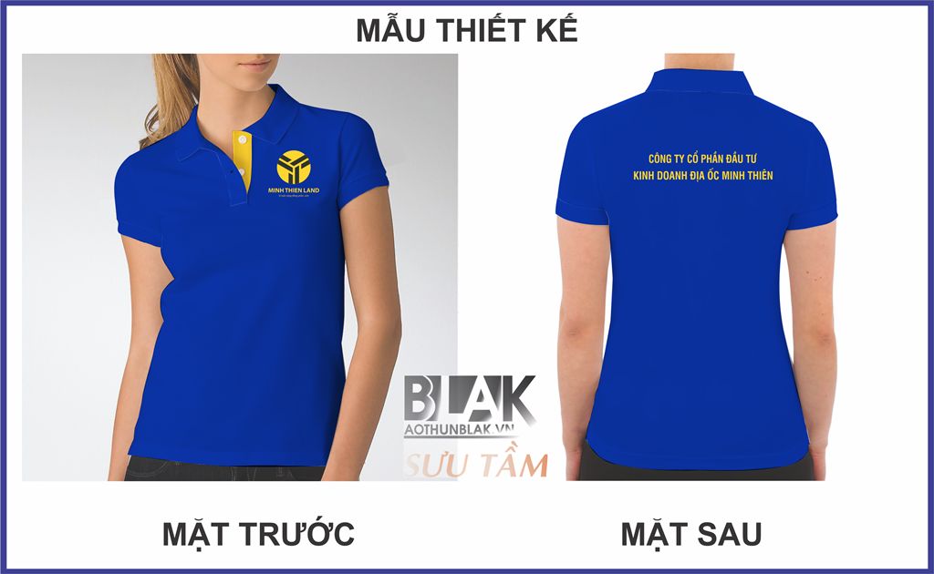 Mẫu thiết kế áo thun đồng phục Minh Thiên Land