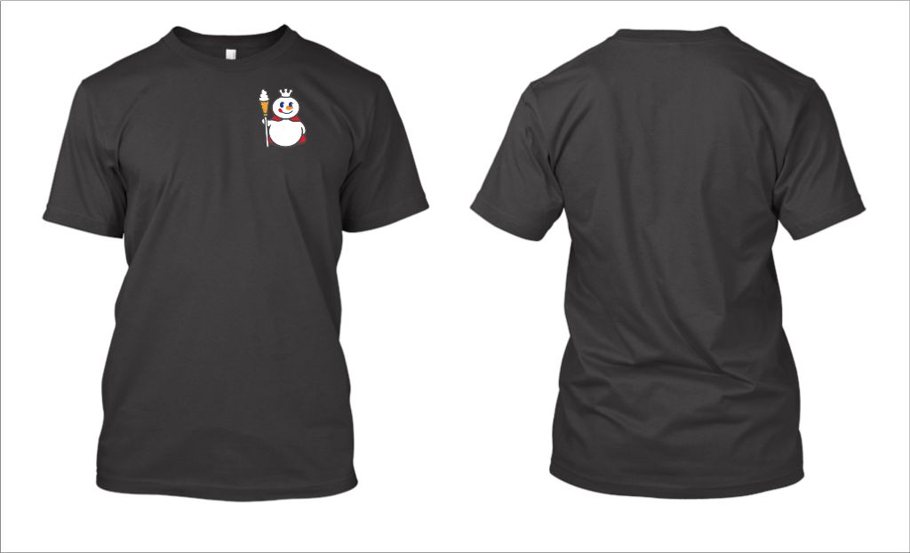 Mẫu thiết kế áo thun đồng phục nhân viên tại quán kem Mixue