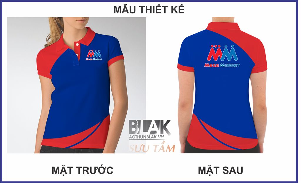 Mẫu thiết kế áo thun đồng phục Mega Market
