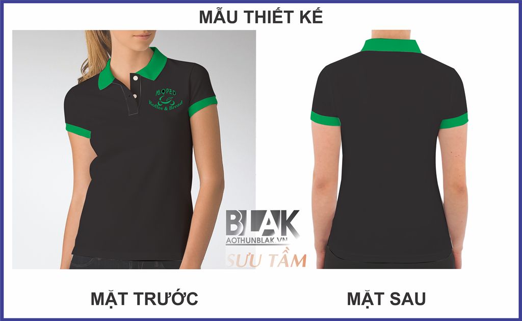 Mẫu thiết kế áo thun đồng phục nhân viên tại Moped Koffee & Bread