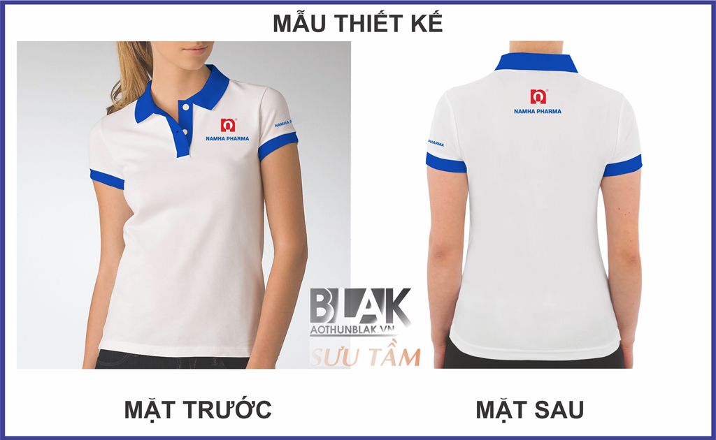 Mẫu thiết kế áo thun đồng phục Nam Hà Pharma