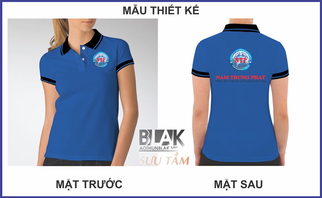 Mẫu thiết kế áo thun đồng phục nhân viên tại công ty Thuỷ Sản Nam Trung Phát
