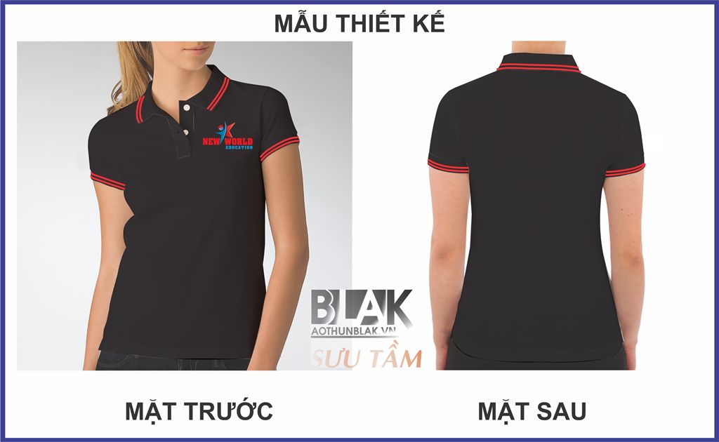 Mẫu thiết kế áo thun đồng phục Du Học New World Education