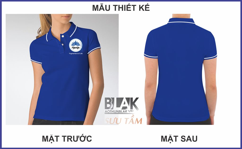 Mẫu thiết kế áo thun đồng phục nhân viên tại Homie Vegetarian & Coffee