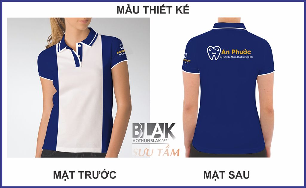 Mẫu thiết kế áo thun đồng phục An Phước Dental