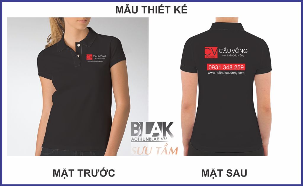 Mẫu thiết kế áo thun đồng phục Nội Thất Cầu Vồng