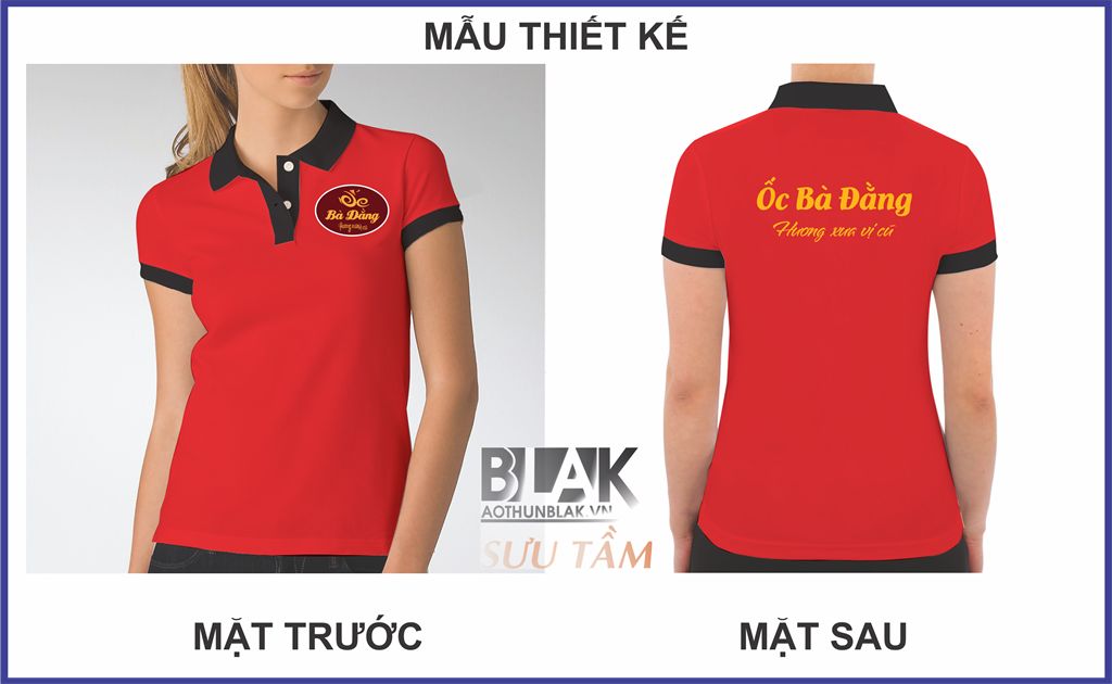Mẫu thiết kế áo thun đồng phục quán Ốc Bà Đằng
