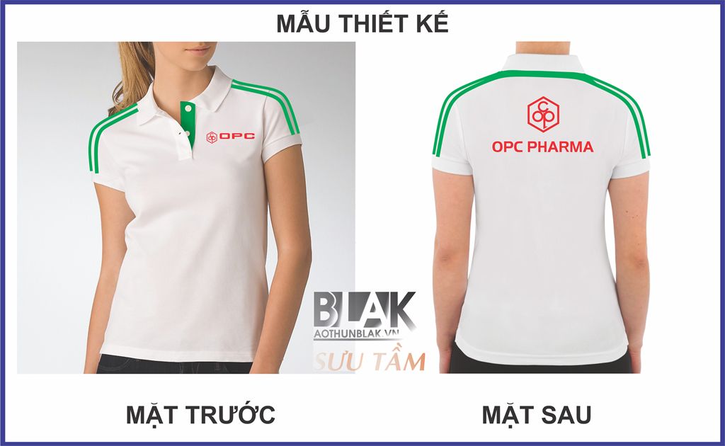Mẫu thiết kế áo thun đồng phục công ty OPC Pharma