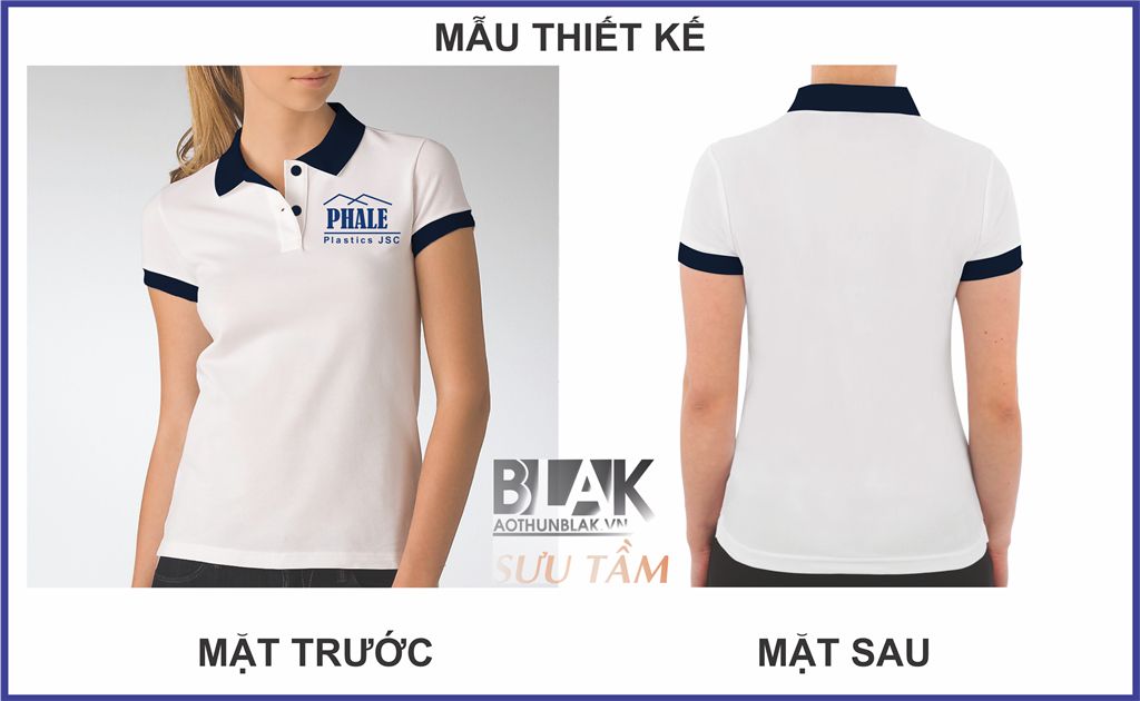 Mẫu thiết kế áo thun đồng phục công ty Pha Lê Plastics