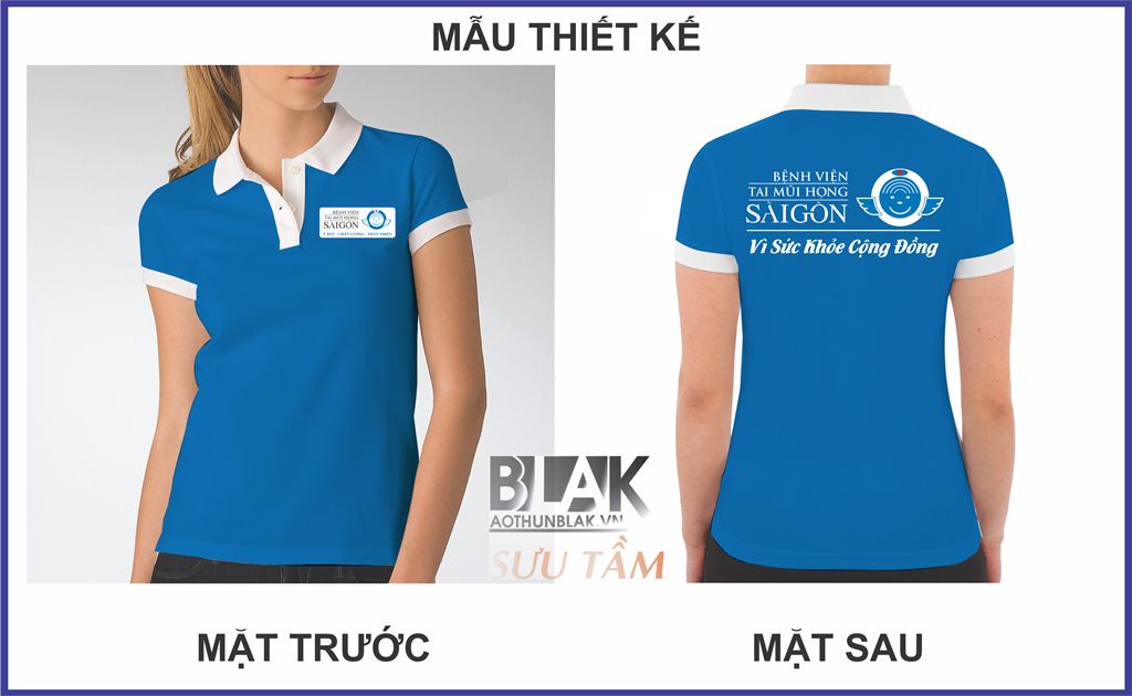 Mẫu thiết kế áo thun đồng phục Bệnh Viện Tai Mũi Họng Sài Gòn