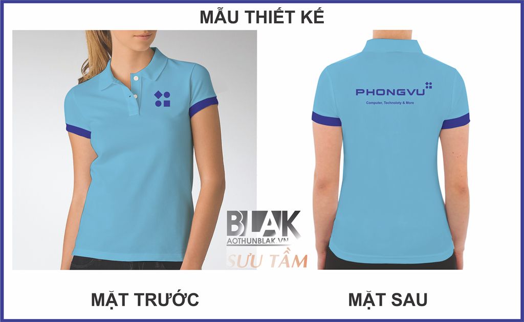 Mẫu thiết kế trang phục nhân viên máy tính Phong Vũ