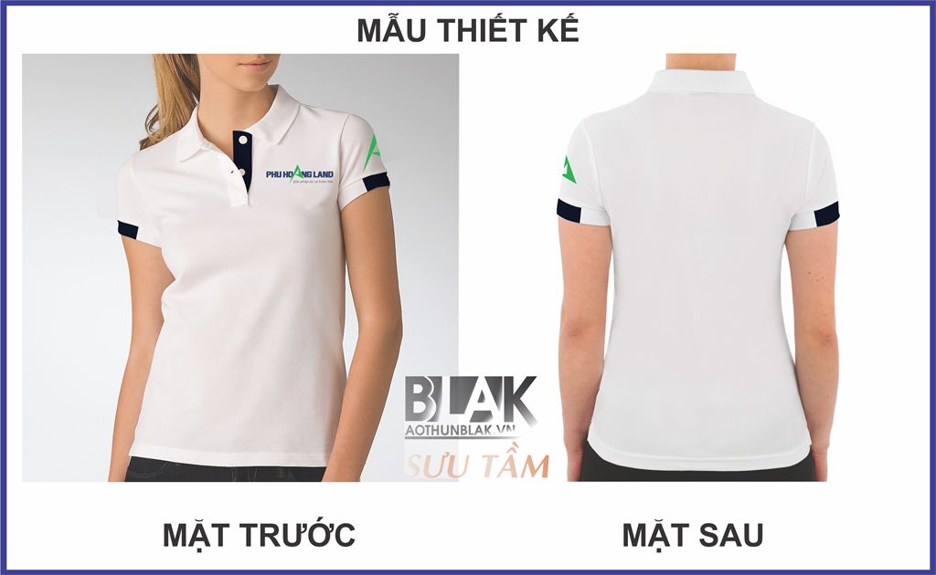 Mẫu thiết kế áo thun đồng phục Công ty Phú Hoàng Land