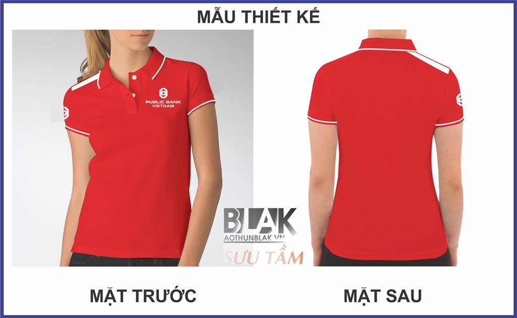 Mẫu thiết kế áo thun đồng phục Public Bank