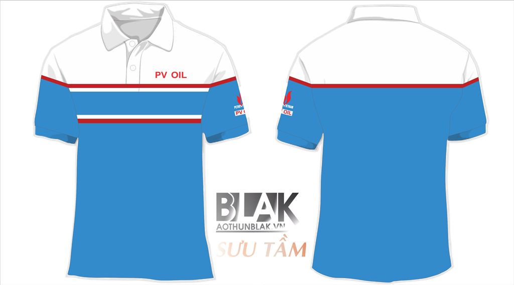 Mẫu thiết kế áo thun đồng phục PV Oil
