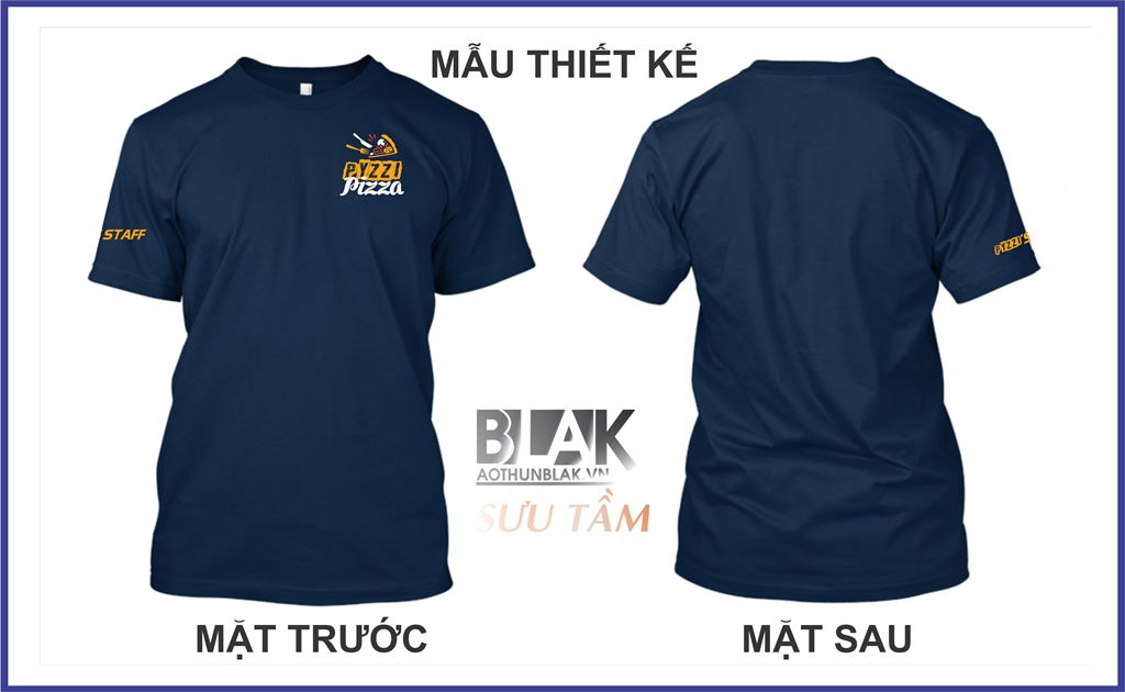 Mẫu thiết kế trang phục nhân viên Pyzzi Pizza mới nhất