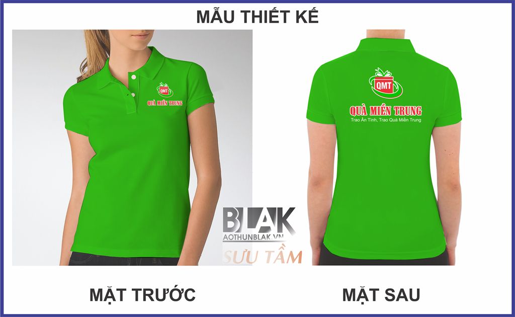 Mẫu thiết kế áo thun đồng phục Siêu thị QMT