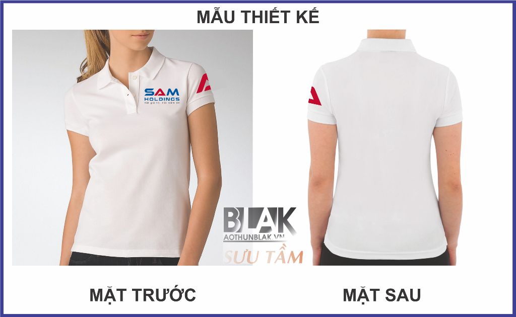 Mẫu thiết kế áo thun đồng phục nhân viên tại công ty SAM Holdings