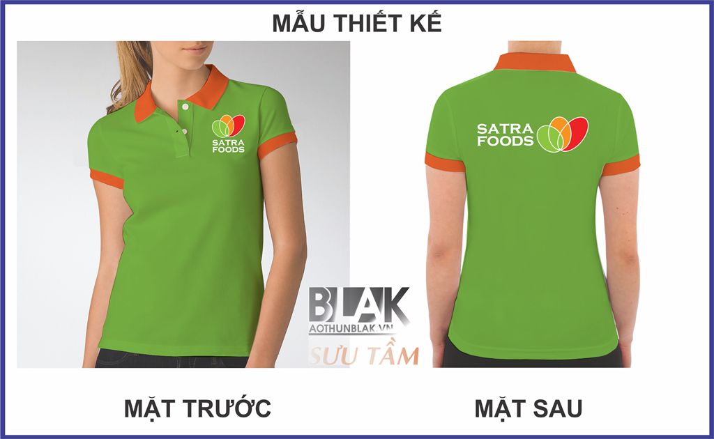 Mẫu thiết kế áo thun đồng phục Satrafoods