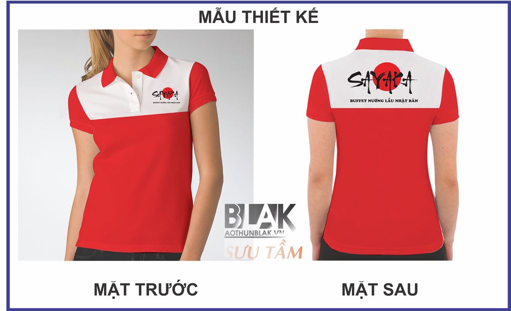Mẫu thiết kế áo thun đồng phục nhân viên nhà hàng