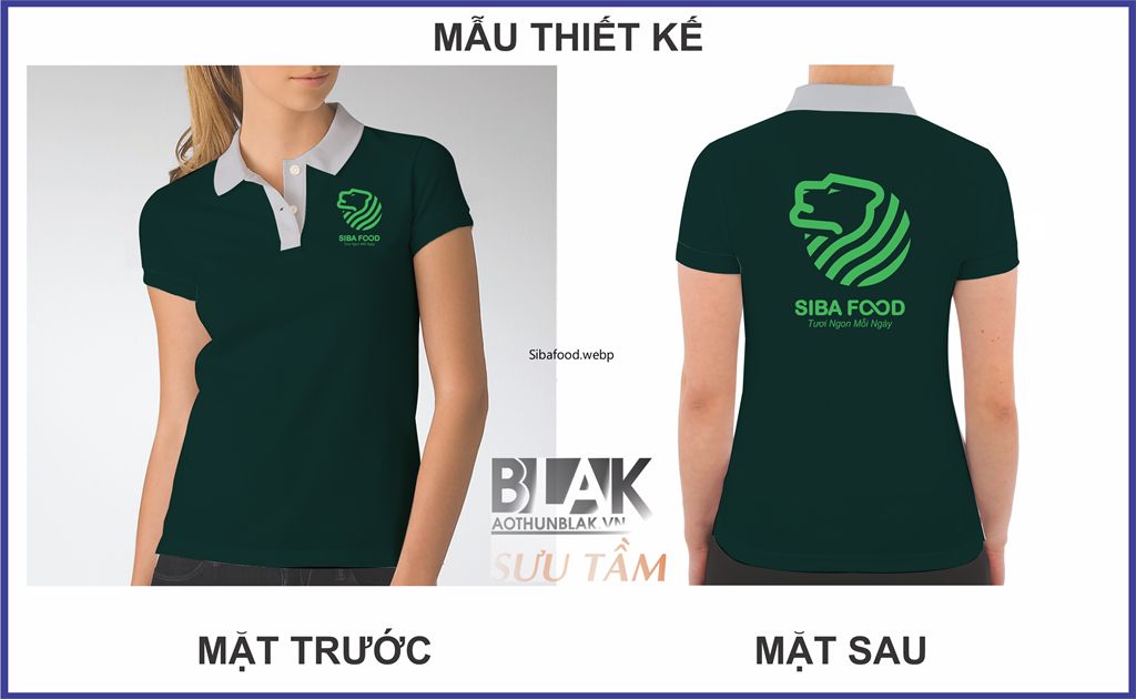 Mẫu thiết kế áo thun đồng phục Siba Food