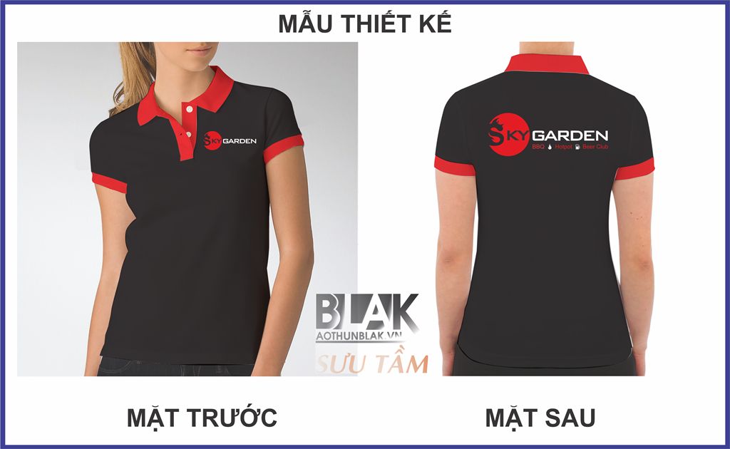 Mẫu thiết kế áo thun đồng phục Nhà hàng Sky Garden